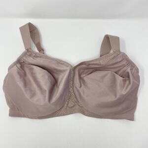 Glamorise Bra Women's Size 40G Non Wire Full Coverage Adjustable Strap